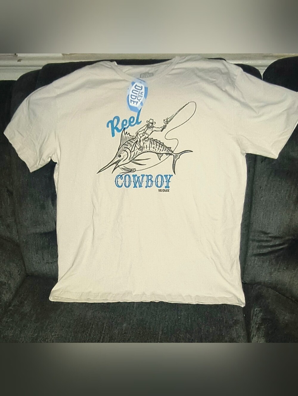 **NWT** HEY DUDE "Reel Cowboy" Graphic T-Shirt ...